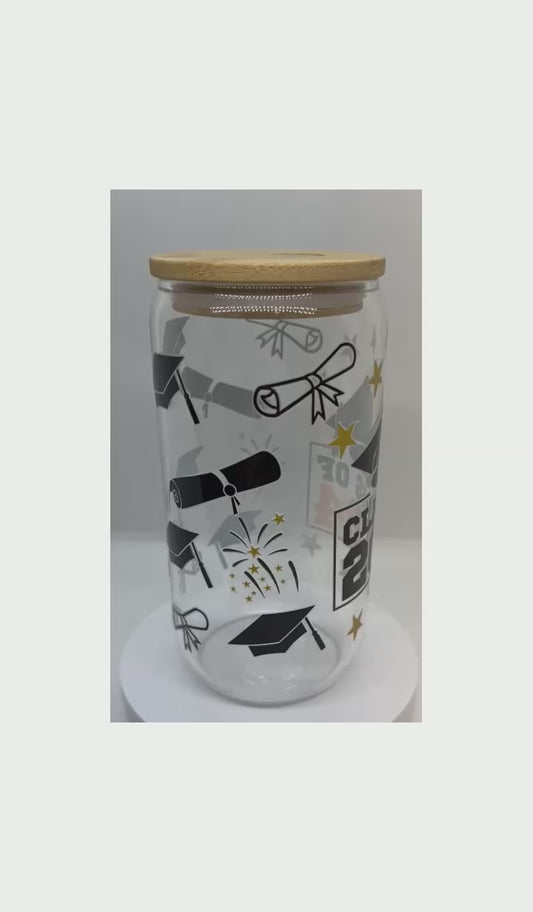 Personalized glass jar (Graduation)